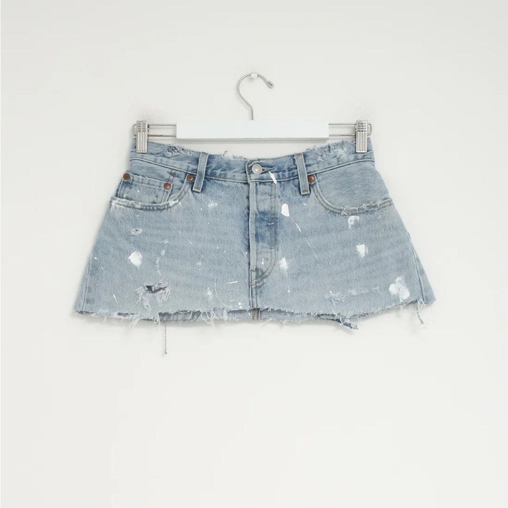 Jean vintage Levi’s denim mini skirt
